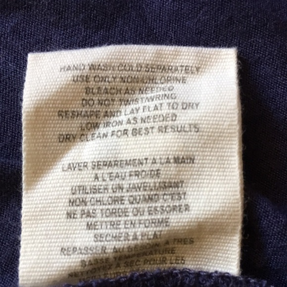 Free People | Blue Racerback Tank Sequins Crochet Neckline / Back Straps M - Picture 7 of 7